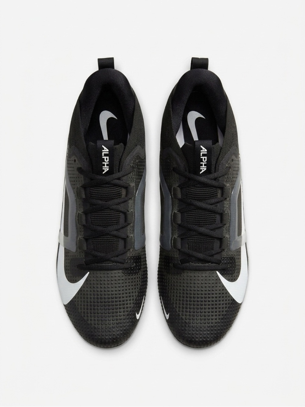 Nike Alpha Menace 4 Elite Cleats - Black/Grey/White